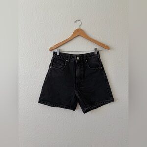 Zara Women’s Classic Black Denim Shorts High Rise size 4 GUC